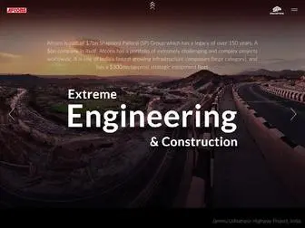 Afcons.com(Afcons Infrastructure Ltd) Screenshot