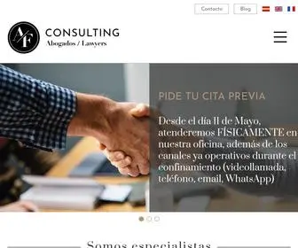 Afconsulting.es(Gabinete Jurídico experto en Asesoramiento Legal) Screenshot