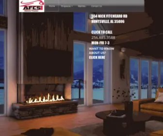 Afcsfireplaces.com(Alabama Fireplace & Construction Specialties) Screenshot