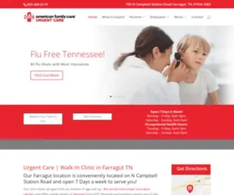 Afcurgentcarefarraguttn.com(Urgent Care Walk) Screenshot