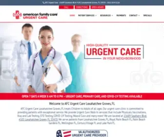 Afcurgentcareloxgroves.com(Urgent Care Near Me Loxahatchee Groves) Screenshot