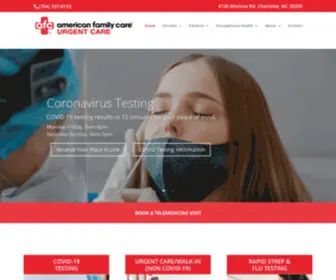Afcurgentcaremonroerd.com(Charlotte, NC) Screenshot