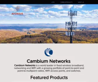 Afcwave.com(Cambium Networks Distributor in Asia) Screenshot