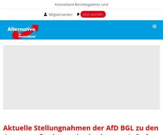 AFD-BGL.de(Alternative für Deutschland) Screenshot