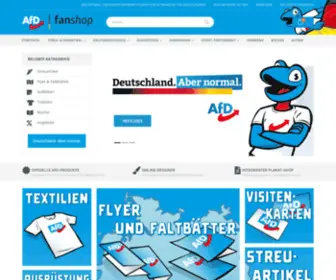 AFD-Fanshop.de(AfD-Fanshop Startseite) Screenshot