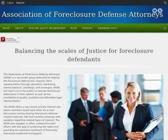 Afdaillinois.org(Association of Foreclosure Defense Attorneys) Screenshot