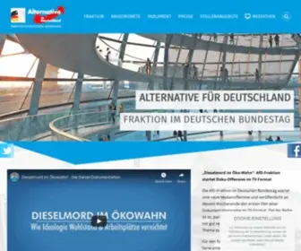 Afdbundestag.de(AfD-Fraktion im deutschen Bundestag) Screenshot