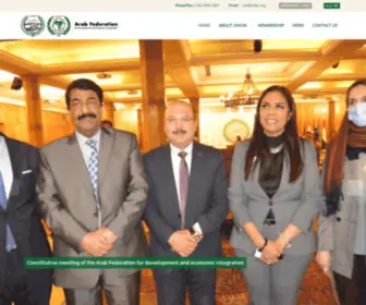 Afdei.org(The Arab Federation for Development and Economic Integration) Screenshot