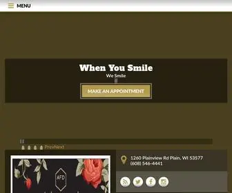 Afdentalrv.com(Plain, WI Dentist) Screenshot