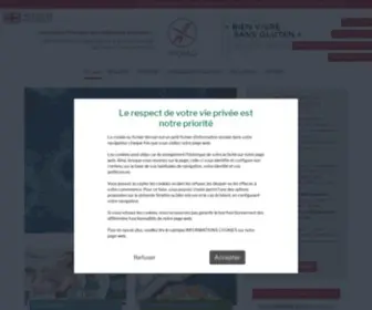Afdiag.fr(Association Française Des Intolérants Au Gluten) Screenshot