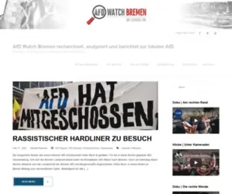 Afdwatchbremen.com(Schwerpunkt zur lokalen AfD) Screenshot