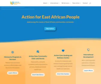 Afeap.org(Action for East African People) Screenshot