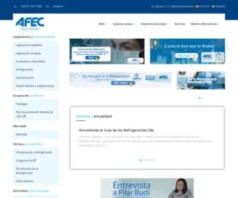 Afec.es(Asociación de Fabricantes de Equipos de Climatización) Screenshot