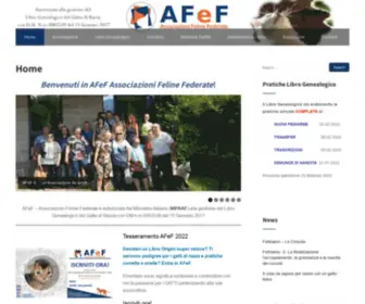 Afefonline.it(Associazioni Feline Federate) Screenshot