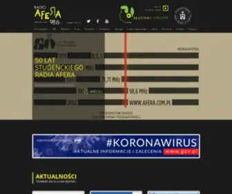 Afera.com.pl(Radio Afera 98.6MHz) Screenshot