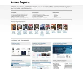 Aferguson.net(Andrew Ferguson portfolio) Screenshot