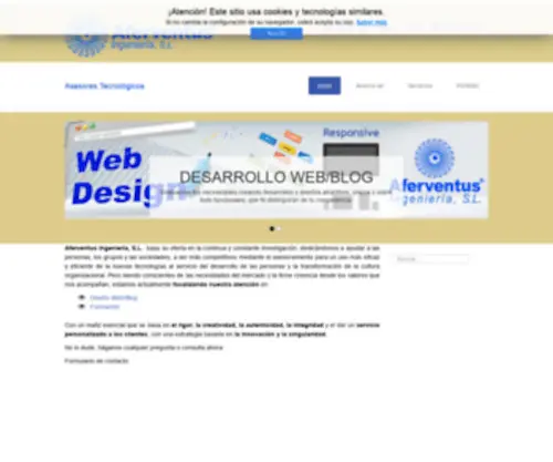 Aferventus.es(Diseño web en las palmas) Screenshot