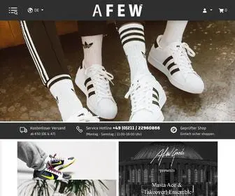 Afew-Store.com(Sneaker Online Shop) Screenshot