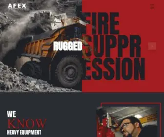 Afexsystems.com(Heavy Duty Mobile Equipment Fire Protection Systems) Screenshot
