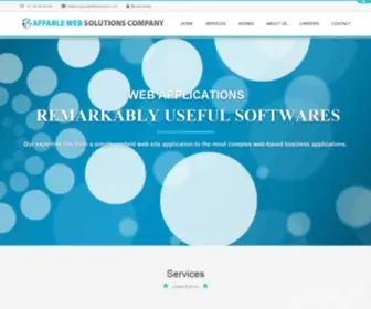 Affablesolution.com(Affable Web Solutions Company) Screenshot