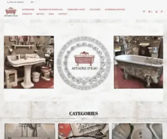 Affairedeau.com(Affaire d'Eau antiek sanitair) Screenshot