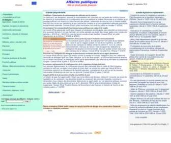 Affaires-Publiques.org(Affaires-publiques.com (.org), site de droit public français) Screenshot