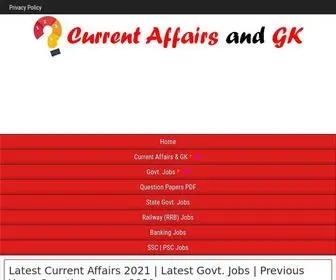 Affairsgk.com(Current Affairs and GK Updates MCQ 2021) Screenshot