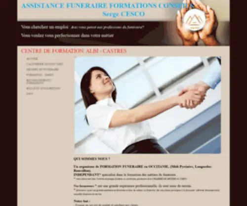 Affcassistancefuneraireformationconseil.com(FORMATION FUNERAIRE) Screenshot