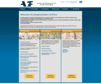 AFF.dk(Velkommen til Arbejdsmarkedets Feriefond) Screenshot