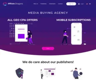 Affdragons.com(Affiliate Marketing Agency) Screenshot