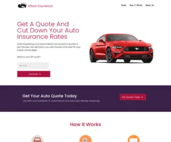 Affectinsurance.com(Get A Quote And Cut Down Your Auto Insurance Rates) Screenshot