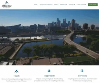 Affiancefinancial.com(Our team at Affiance Financial) Screenshot