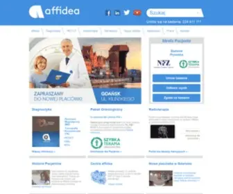 Affidea.pl(Affidea to sieć nowoczesnych centrów diagnostyki obrazowej i onkologii) Screenshot