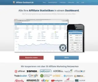 Affiliate-Dashboard.de(Netzwerk Statistiken Marketing Software) Screenshot