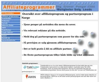 Affiliate-Norge.no(Affiliateprogram og Partnerprogram i Norge) Screenshot