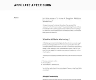 Affiliateafterburner.com(Affiliate After Burn) Screenshot
