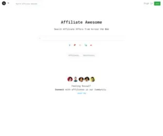 Affiliateawesome.com(Connecting Marketers) Screenshot