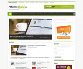Affiliateblog.de(Affiliate Marketing Portal) Screenshot