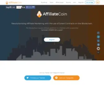 Affiliatecoin.io(Affiliatecoin) Screenshot