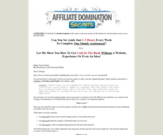 Affiliatedominationsecrets.com(Affiliate Domination Secrets) Screenshot