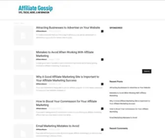 Affiliategossip.com(Affiliate Gossip) Screenshot