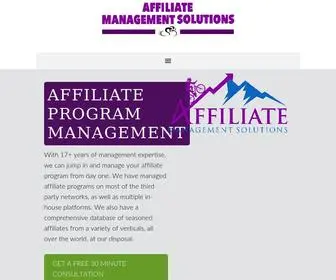 Affiliatemanagementsolutions.com(Affiliate Management Solutions) Screenshot