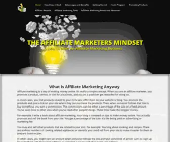 Affiliatemarketermindset.com(CLICK HERE to Learn Affiliate Marketing. An Affiliate Marketing Business) Screenshot