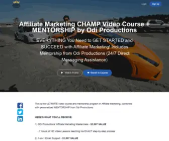 Affiliatemarketingchamp.com(Affiliate Marketing CHAMP Video Course by Odi Productions) Screenshot