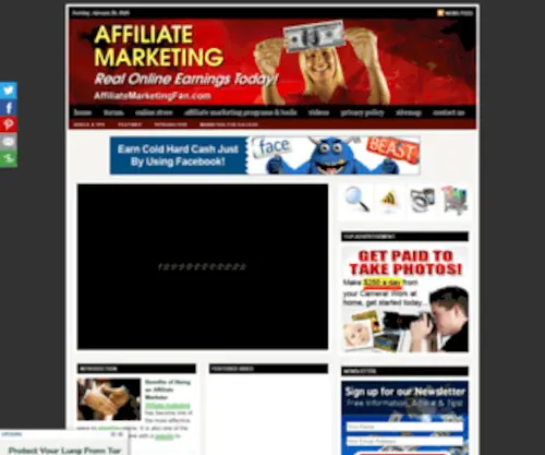 Affiliatemarketingfan.com(Affiliate Marketing Information & Advice) Screenshot