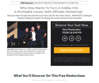 Affiliatemarketingmastery.co(Discover How To Create An Online Affiliate Marketing Business) Screenshot