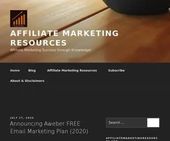 Affiliatemarketingresources.net(Affiliate marketing resources 4 beginning affiliate) Screenshot
