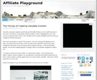 Affiliateplayground.net(Affiliate Playground) Screenshot