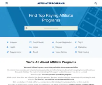 Affiliateprograms.com(Affiliate Programs) Screenshot