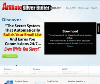 Affiliatesilverbullet.com(Affiliate Silver Bullet) Screenshot